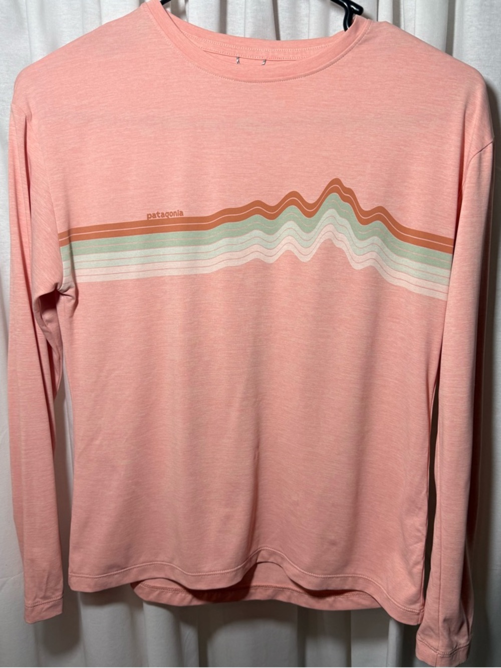 Patagonia Girls Long-Sleeve Pink Graphic Crewneck Sweater
